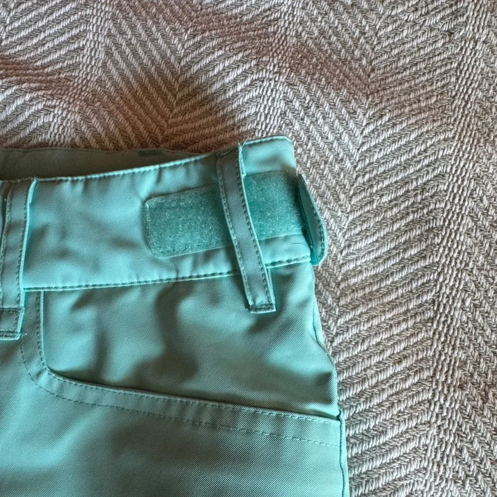 Roxy Backyard Girls Snow Pants Aqua Blue DryFlight 10K Ski Snowboard Size 16 XXL